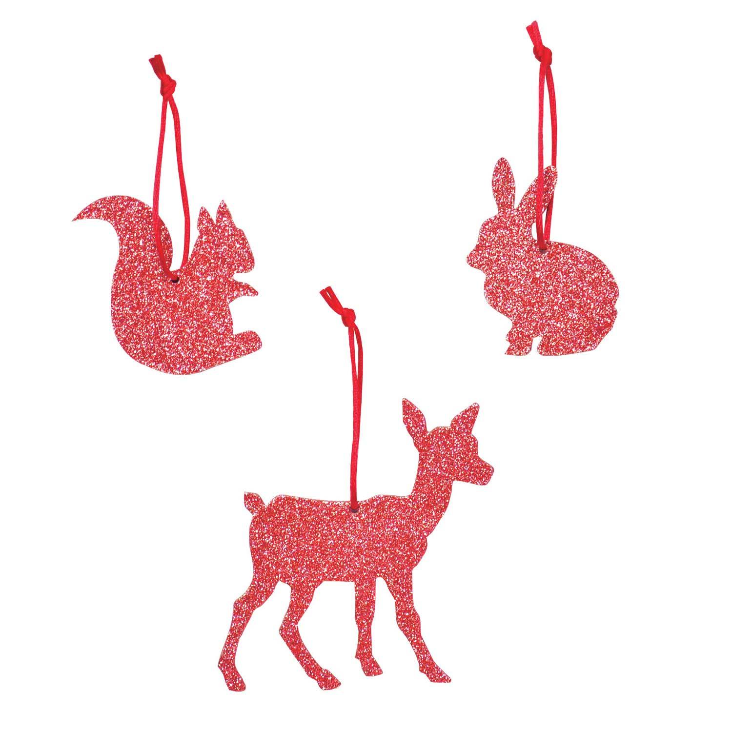 Pack 3 animaux glitter rouges-Mobilier & Loisirs-MY LITTLE DAY-Maralex Paris (1975384539199)