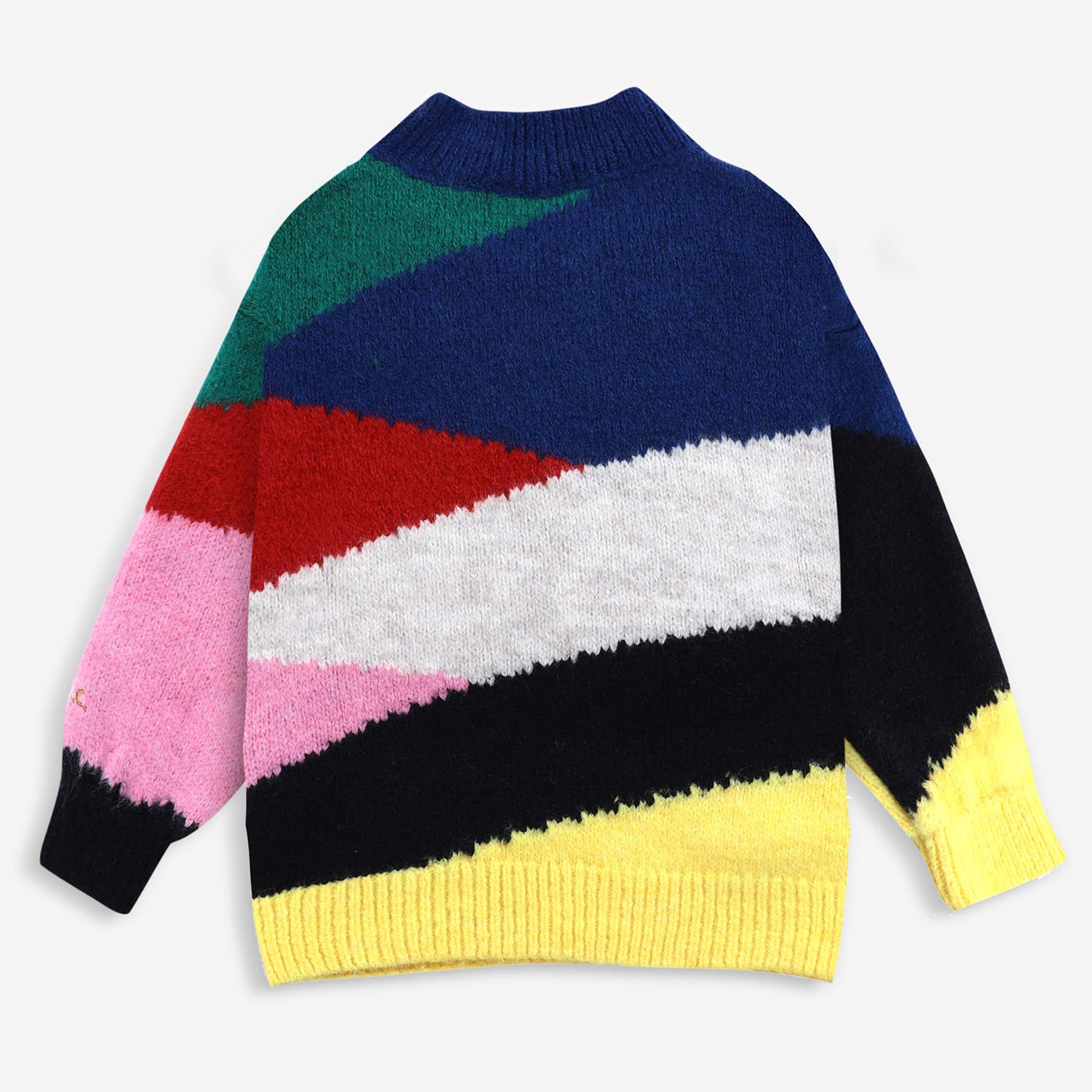 Color Block Knitted Jumper (6694233014335)