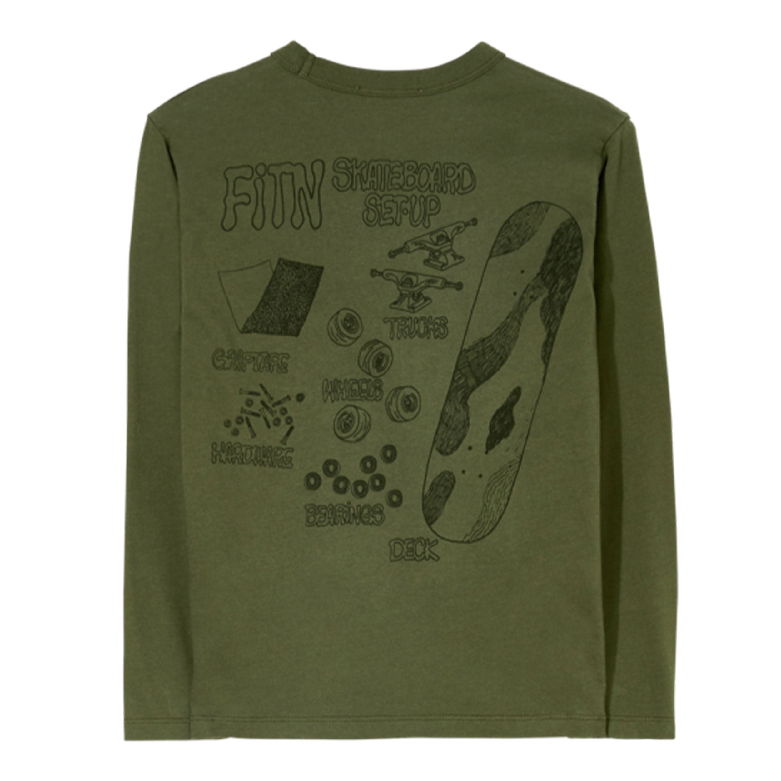 T-Shirt Nico Kaki Skateboard (6736198860863)