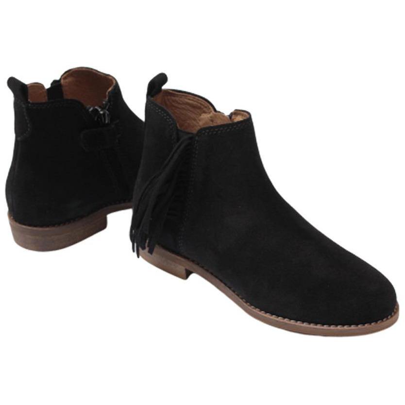 Boots Lana Frange Noir (6997699592255)