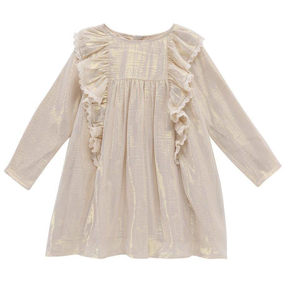Dress Gozba Gold Silk-Fille-LOUISE MISHA-Maralex Paris (1976127651903)
