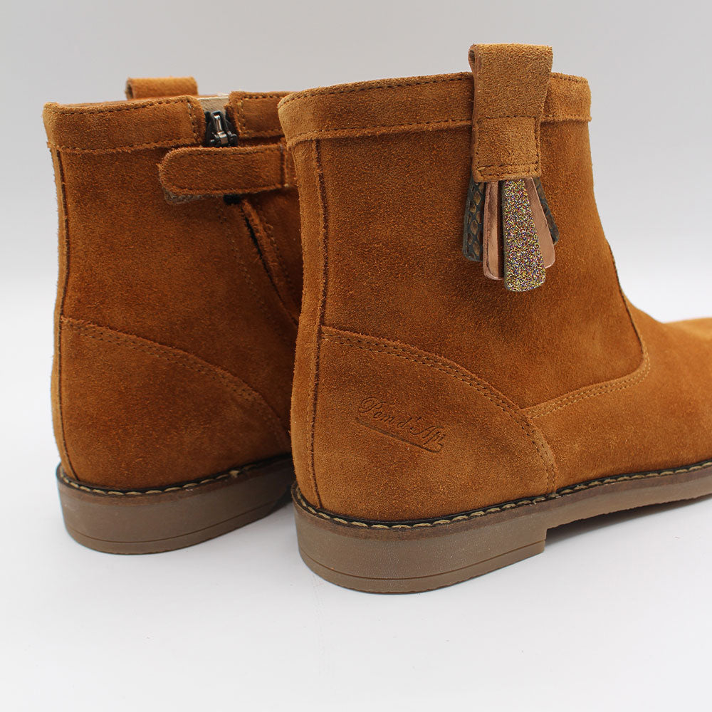 Boots Trip Arty Velours Camel (6680662507583)