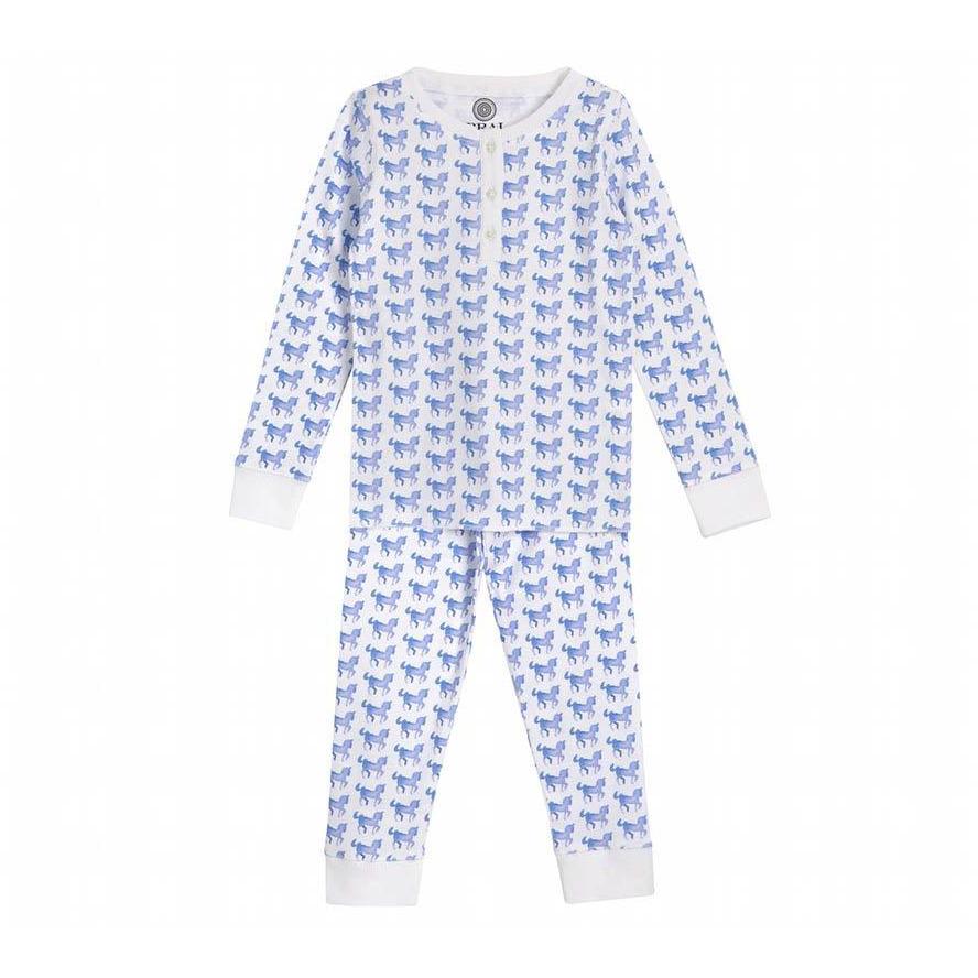 Pyjama Enfant Cheval Bleu-Garçon-BRAI-Maralex Paris (1976175525951)