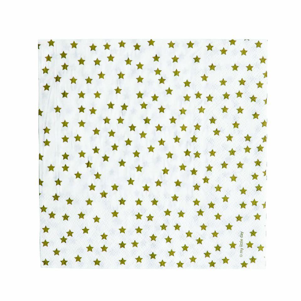 Serviettes étoiles dorées-Mobilier & Loisirs-MY LITTLE DAY-Maralex Paris (1975385784383)