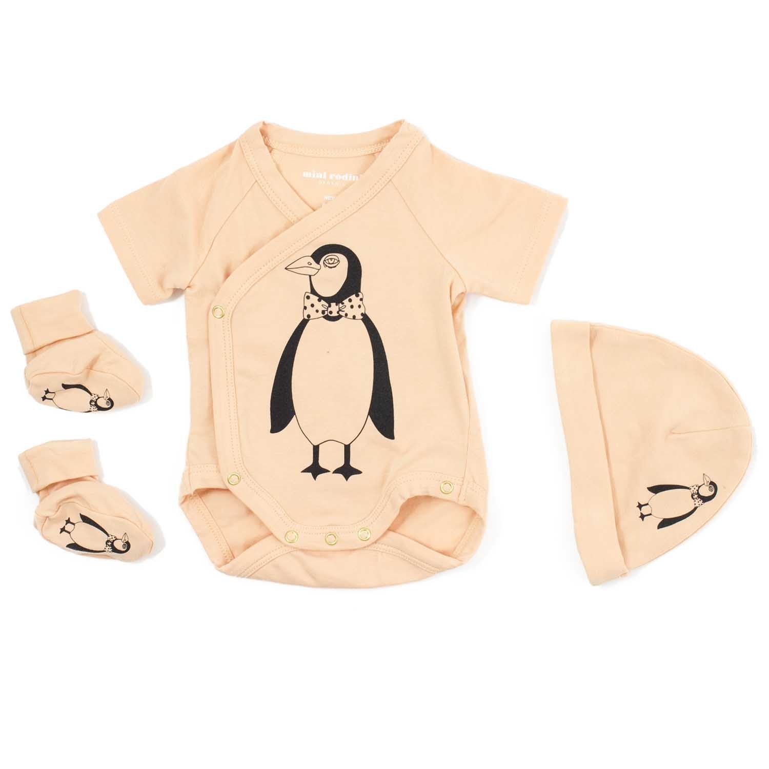 Set de naissance pingouin rose-Bébé fille-MINI RODINI-Maralex Paris (1975723884607)