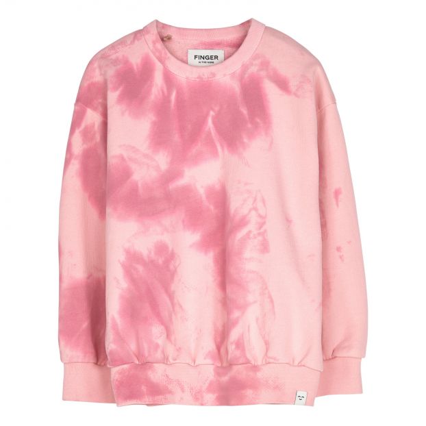 Sweatshirt Wave Soft Pink Tie & Dye (6904462475327)