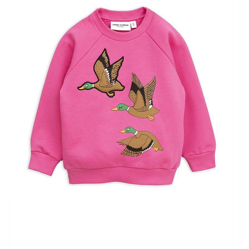 Sweatshirt Duck Cerise-Fille-MINI RODINI-Maralex Paris (1976116969535)