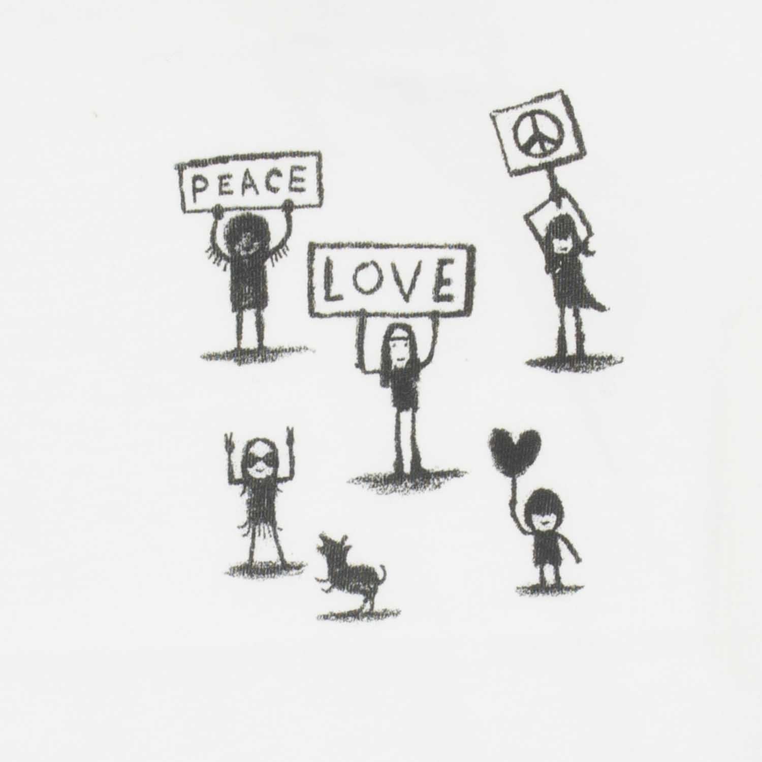 T-shirt Peace and Love-Bébé fille-IMPS & ELFS-Maralex Paris (1975708844095)