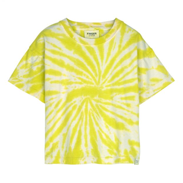 T-Shirt Queen Lime Fluo Tie & Dye (6904462344255)